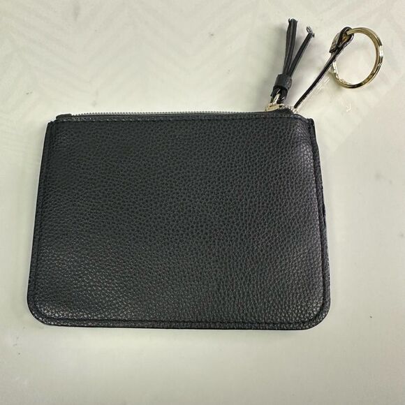 Victoria’s Secret Black & Gold Small Keychain Card Wallet - Picture 2 of 6